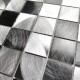 mosaico de aluminio de azulejos de la cocina modelo Carson Gris
