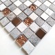 azulejo de mosaico de ducha ducha de cristal y piedra modelo Horace