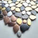 mosaico de acero inoxidable ducha modelo ORHI