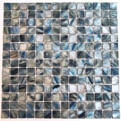 Azulejo mosaico de nacar para suelo ducha y pared bano Nacarat Gris