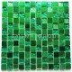 azulejo de mosaico de ducha ducha de cristal y piedra Alliage Vert