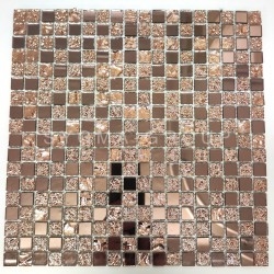 tile mosaic glass splashback kitchen Dalma Rose