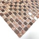 azulejo de mosaico de vidrio splashback cocina Dalma Rose